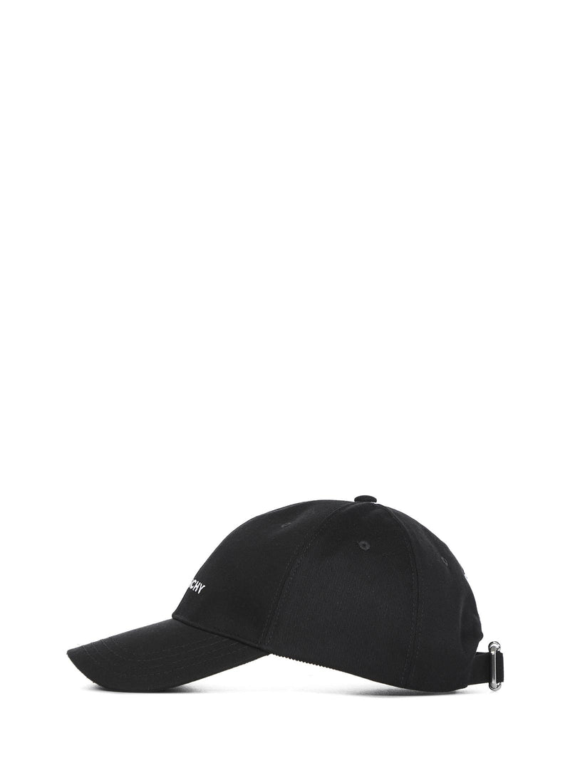 Givenchy Bpz022p0c4 4g Embroidered Logo Baseball Cap — Black Cotton Caps