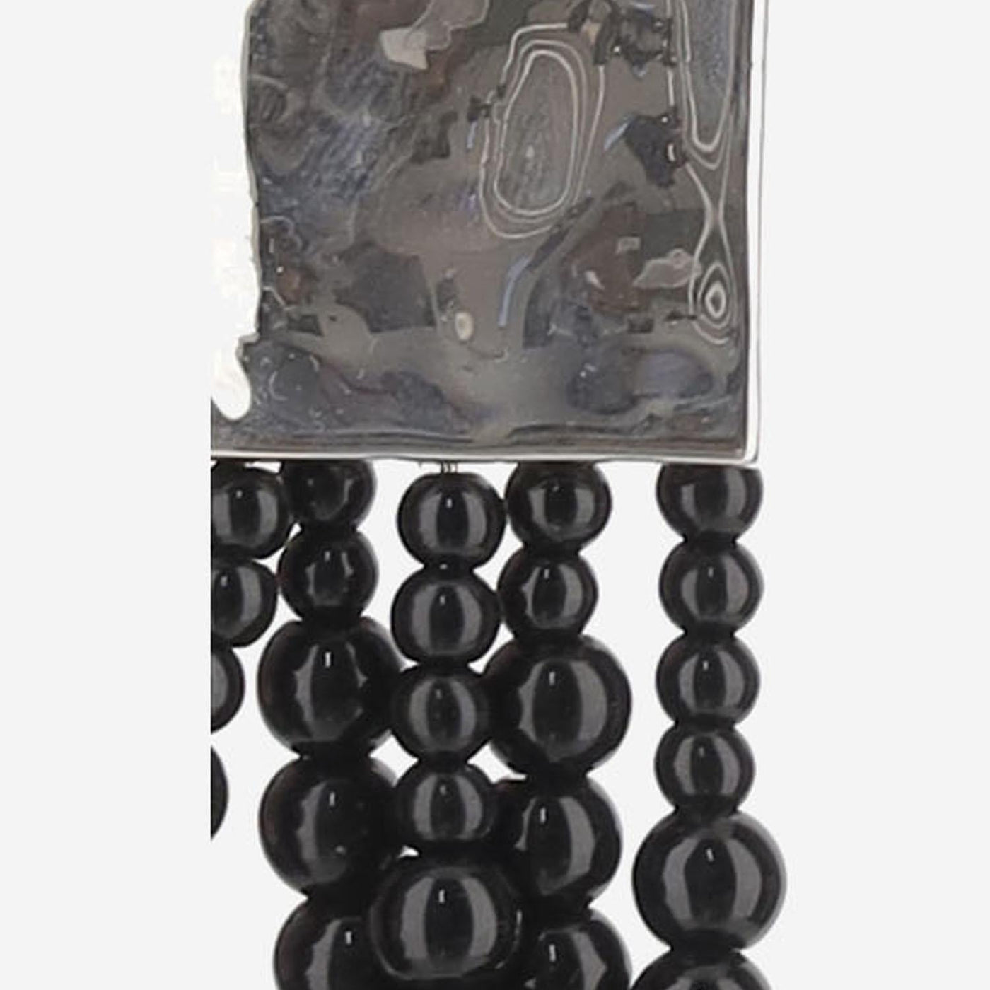 Niccolò Pasqualetti Medusa Earrings — Black Sterling Silver