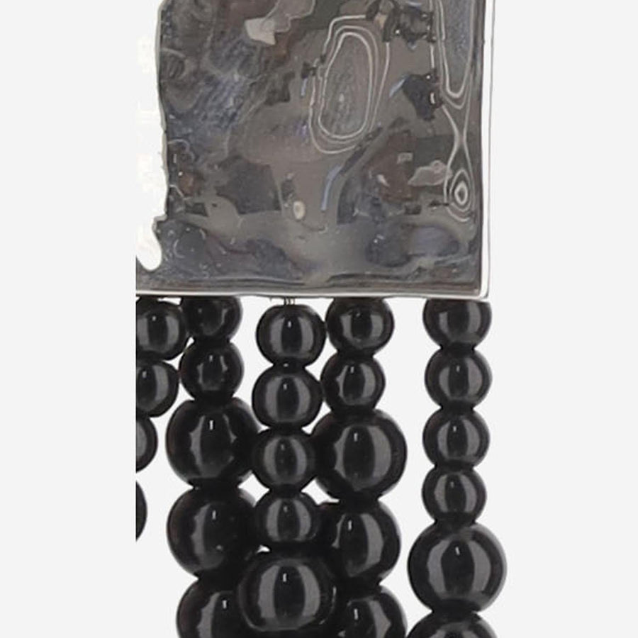 Niccolò Pasqualetti Medusa Earrings — Black Sterling Silver