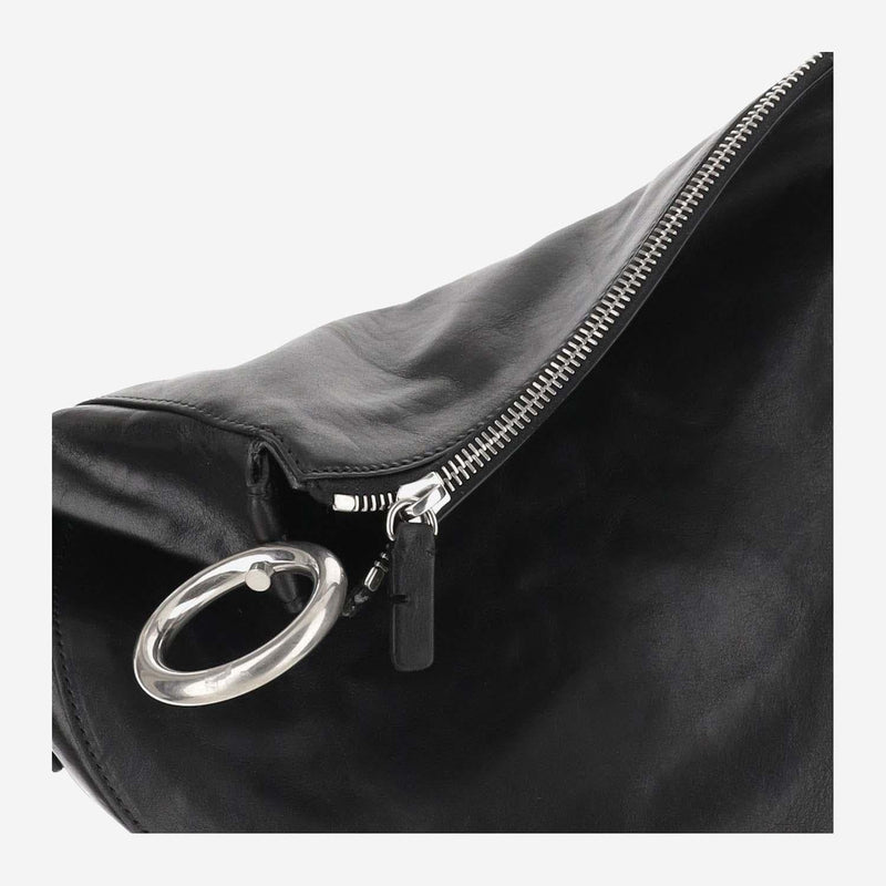 Burberry Knight Shoulder Bag — Black Calfskin