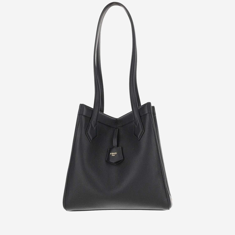 Fendi Origami Shoulder Bag — Black Leather
