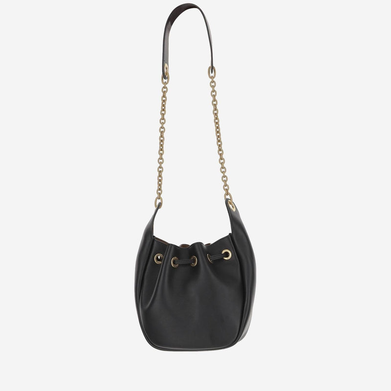 Saint Laurent Bucket Bag — Black Leather