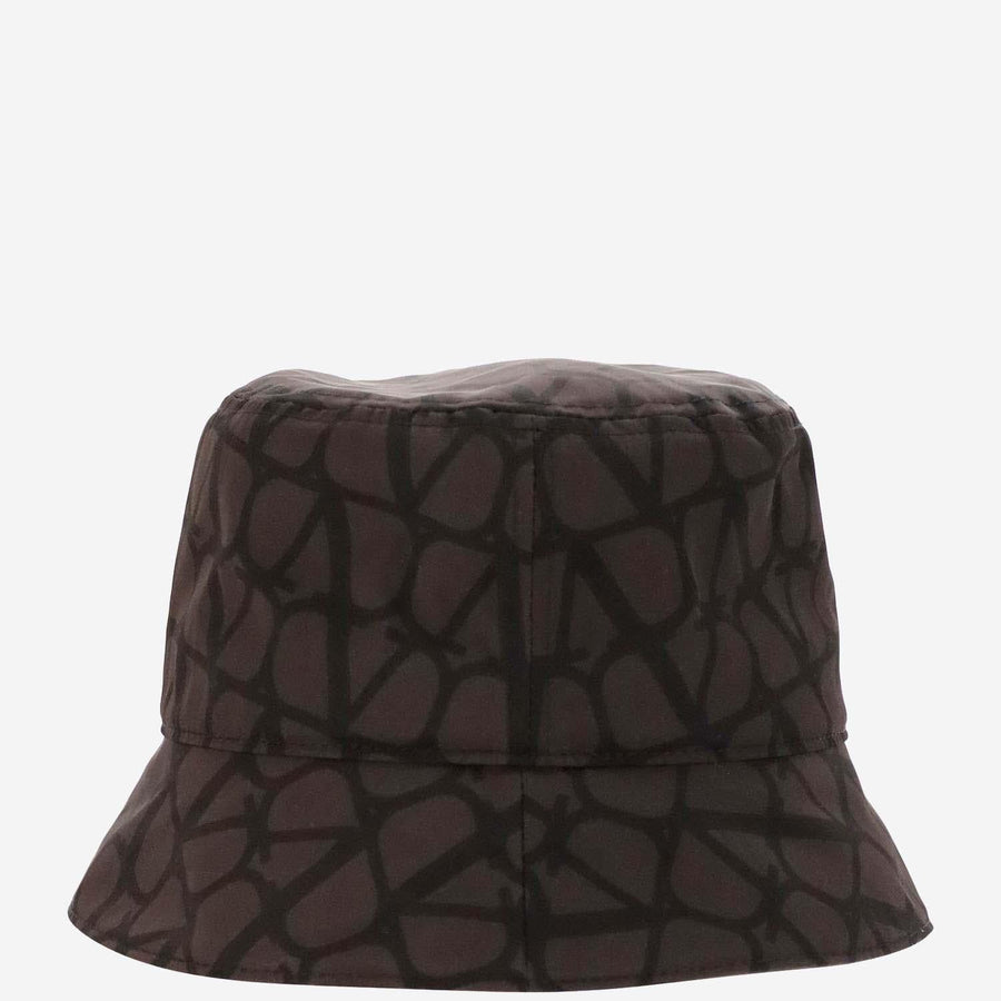 Valentino Garavani 3y2hga11 Toile Iconographe Print Bucket Hat — Brown Polyester
