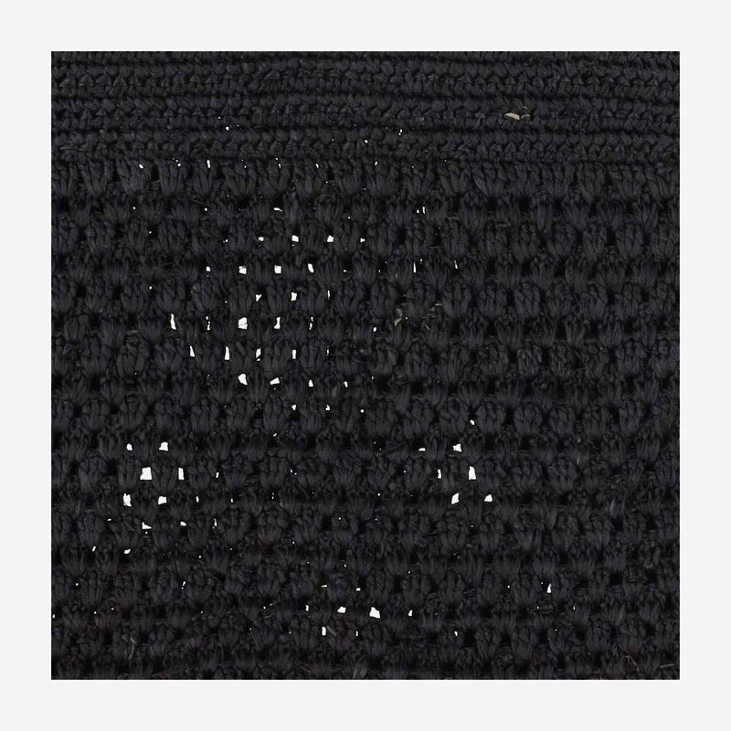 Ibeliv Shoulder Bag — Black Straw
