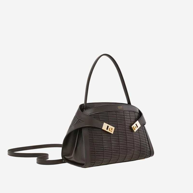 Ferragamo Shoulder Bag — Brown Leather