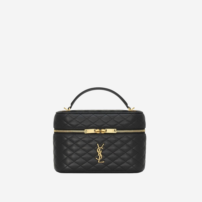 Saint Laurent Gaby Mini Bag — Black Lambskin Leather