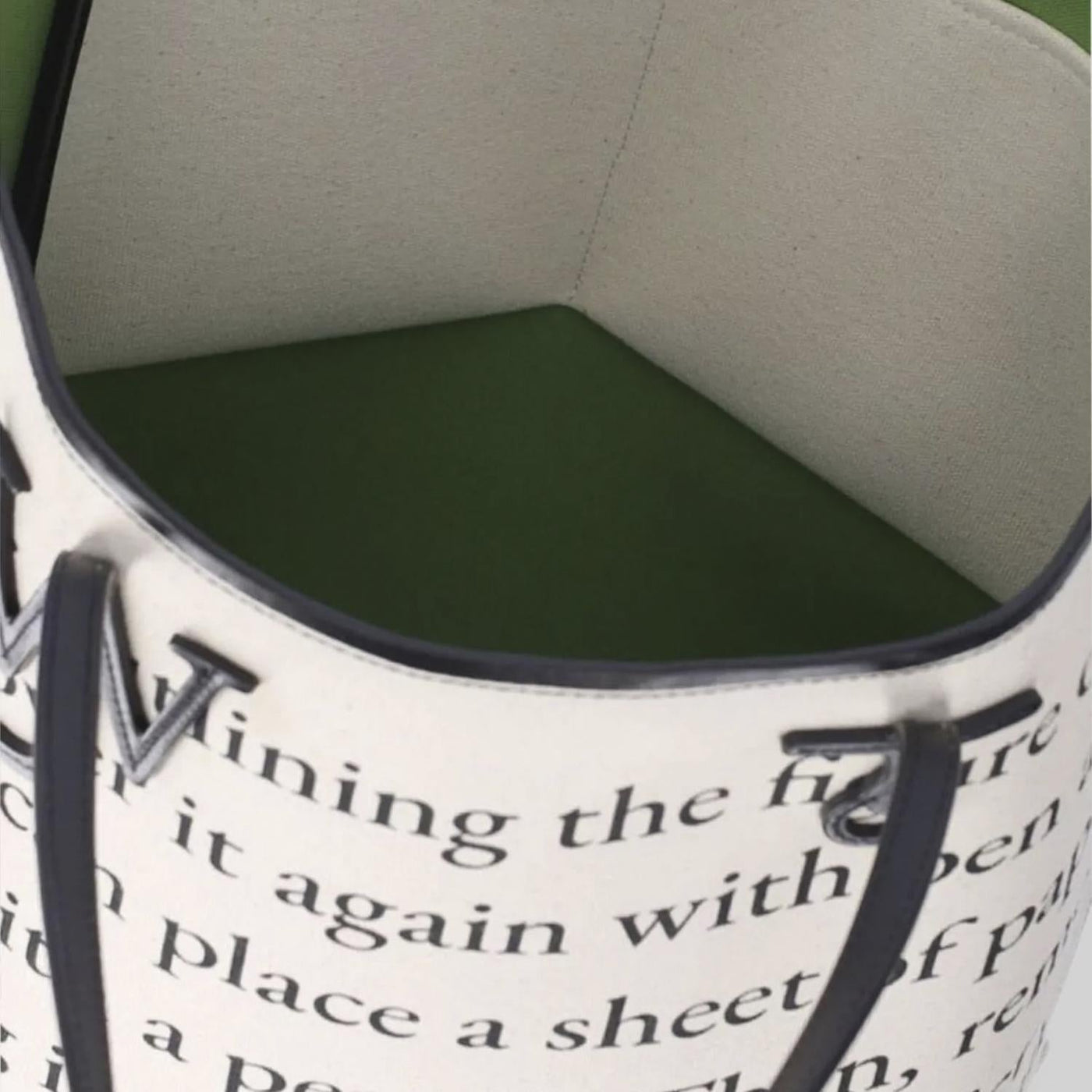 Jw Anderson Text-Printed Cotton-Blend Tote Bag — Ivory