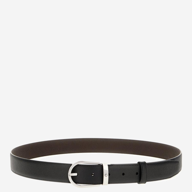 Montblanc Two-Tone Reversible Leather Belt — Multicolor