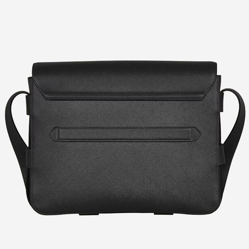 Montblanc Saffiano Leather Shoulder Bag — Black