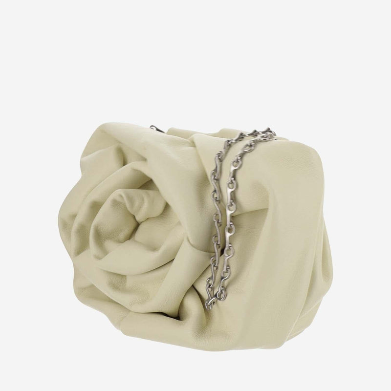 Burberry Rose Clutch — Beige Lambskin