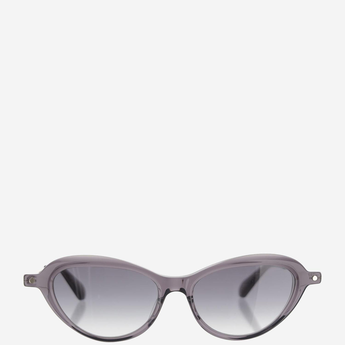 Carven Cc4096s Oval Acetate Sunglasses — Taupe