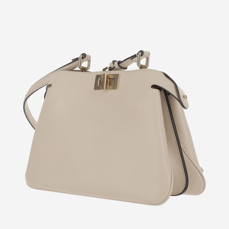 Fendi Soft Leather Top Handle Bag — Beige Not Specified