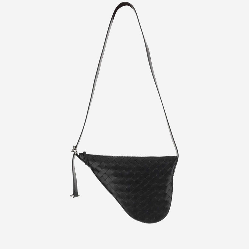 Bottega Veneta Shoulder Bag — Black Calfskin