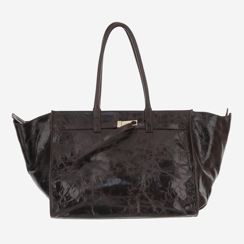 Benedetta Bruzziches Tote Bag — Brown Leather