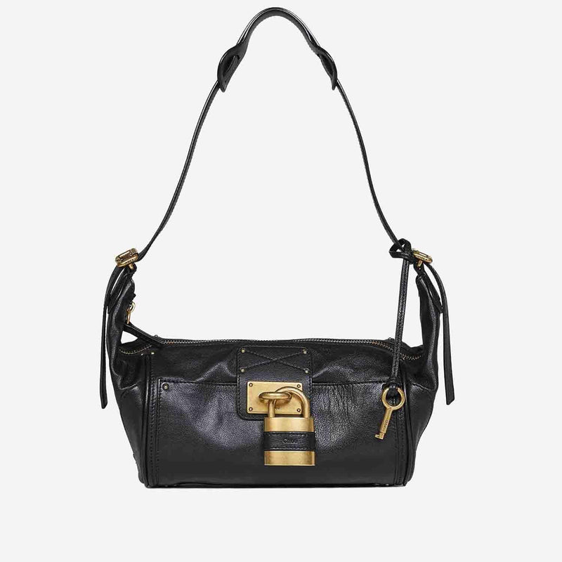 Chloé Shoulder Bag — Black Leather