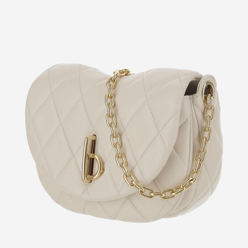 Burberry Shoulder Bag — White Lamb Leather