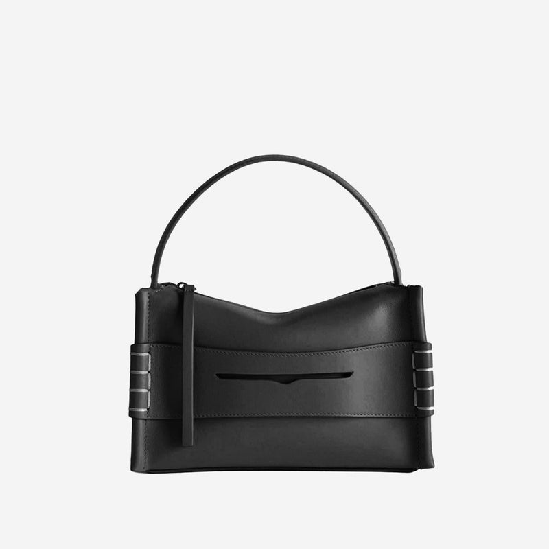 Jw Anderson Loafer Shoulder Bag — Black Leather