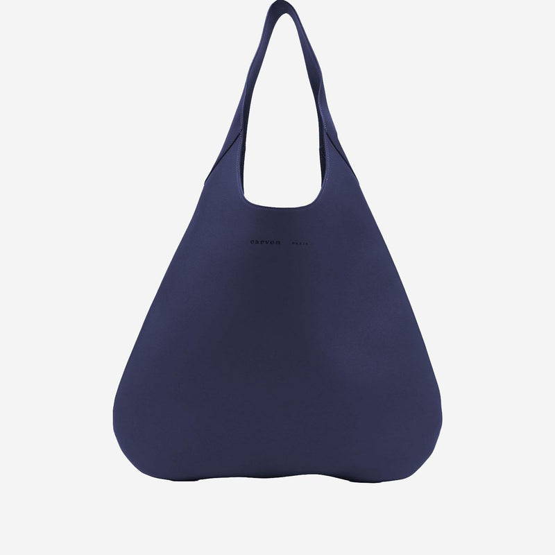 Carven Tommaso Shoulder Bag — Navy Leather