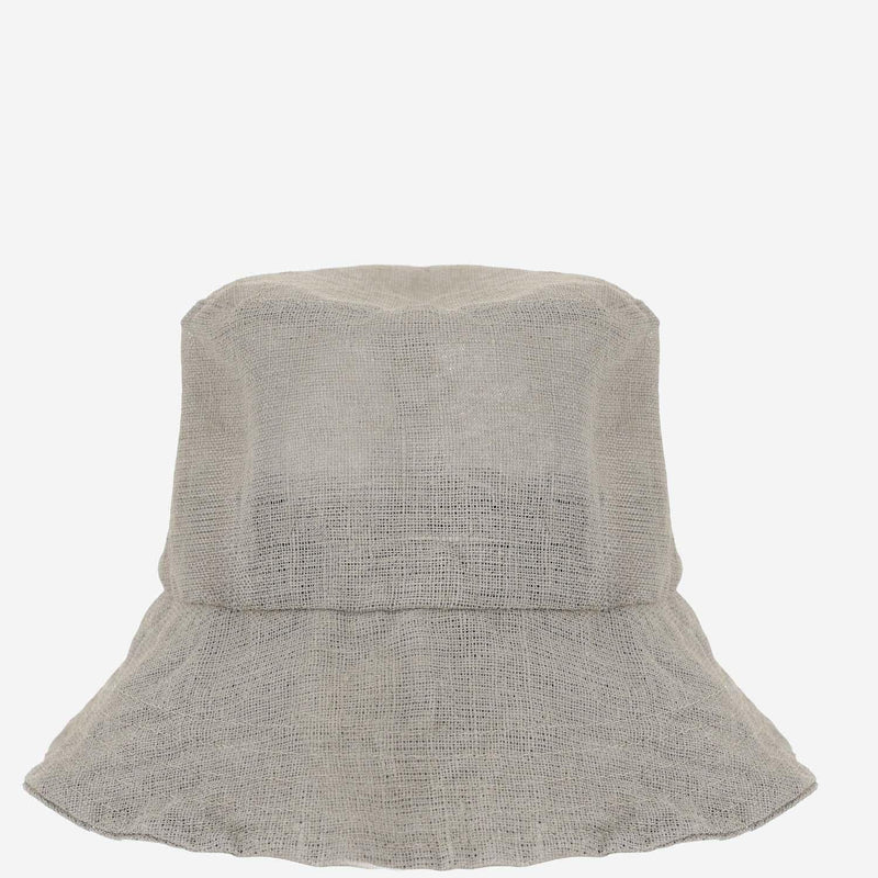 Reinhard Plank Contas Bucket Hat — Gray Linen