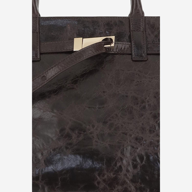 Benedetta Bruzziches Tote Bag — Brown Leather