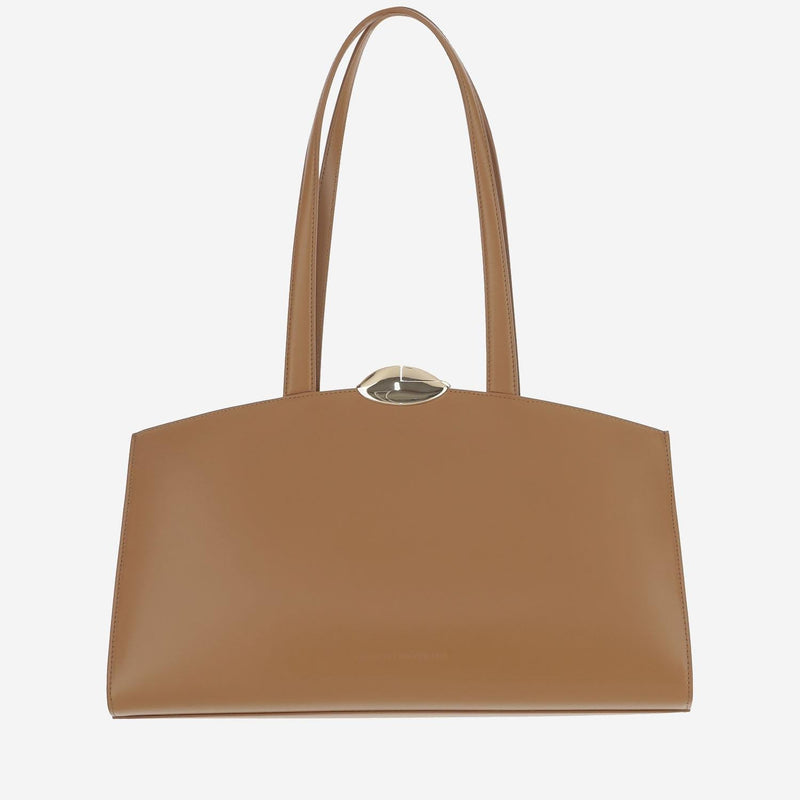 Benedetta Bruzziches Serena Shoulder Bag — Brown Leather