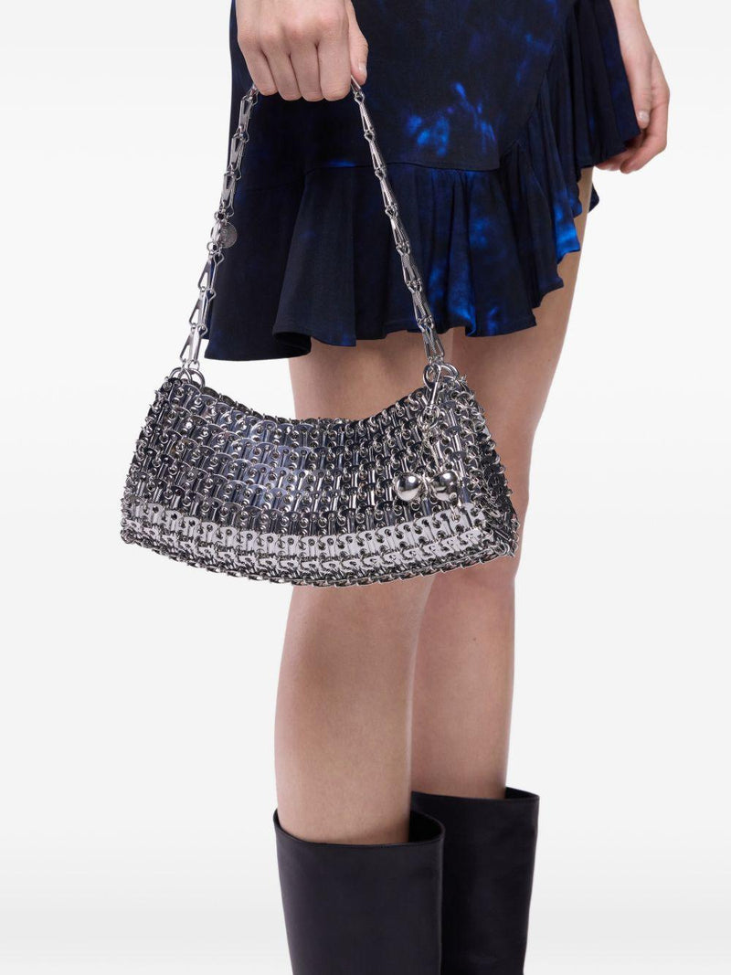 Rabanne Shoulder Bag — Silver Steel
