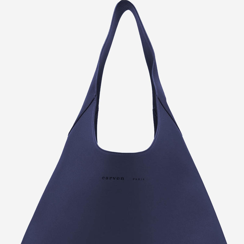 Carven Tommaso Shoulder Bag — Navy Leather