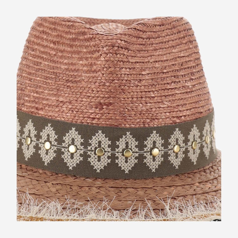 Ferruccio Vecchi 385981 Sun Hat — Beige Straw