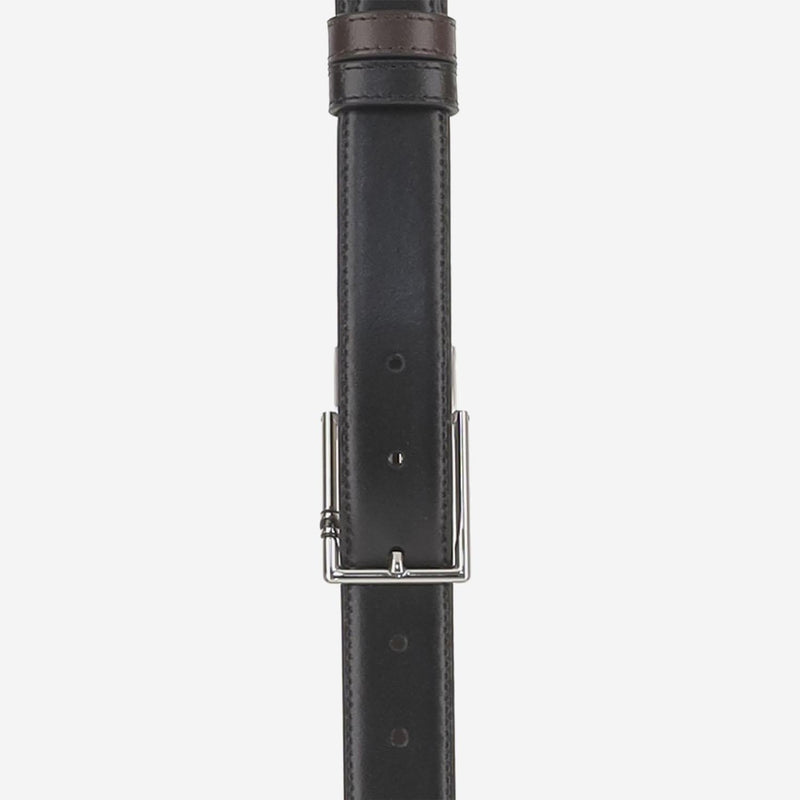 Montblanc Reversible Leather Belt — Black