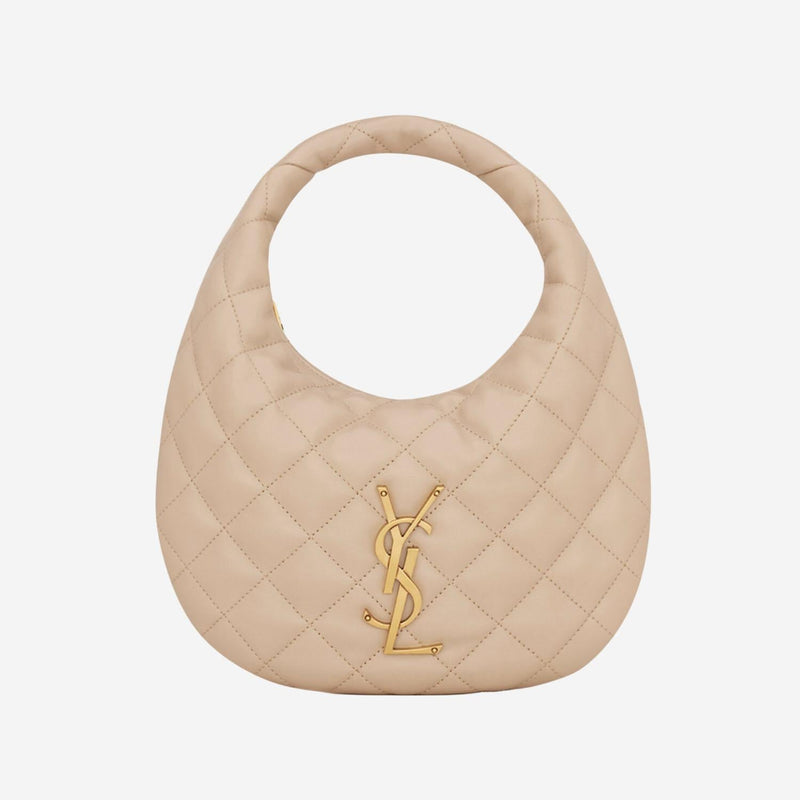 Saint Laurent Icare Shoulder Bag — Beige Nappa Leather