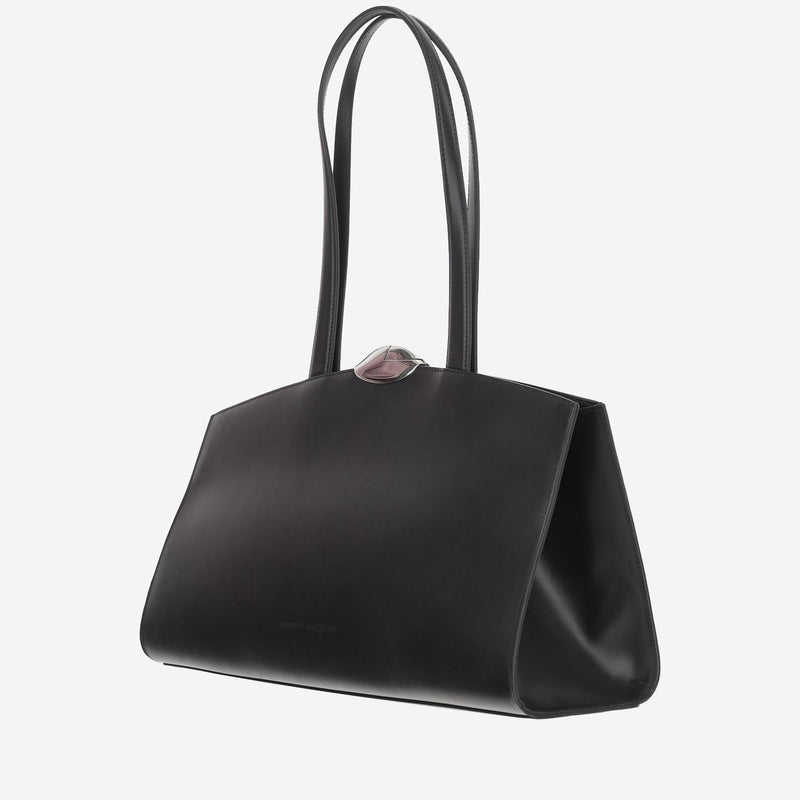 Benedetta Bruzziches Shoulder Bag — Black Leather