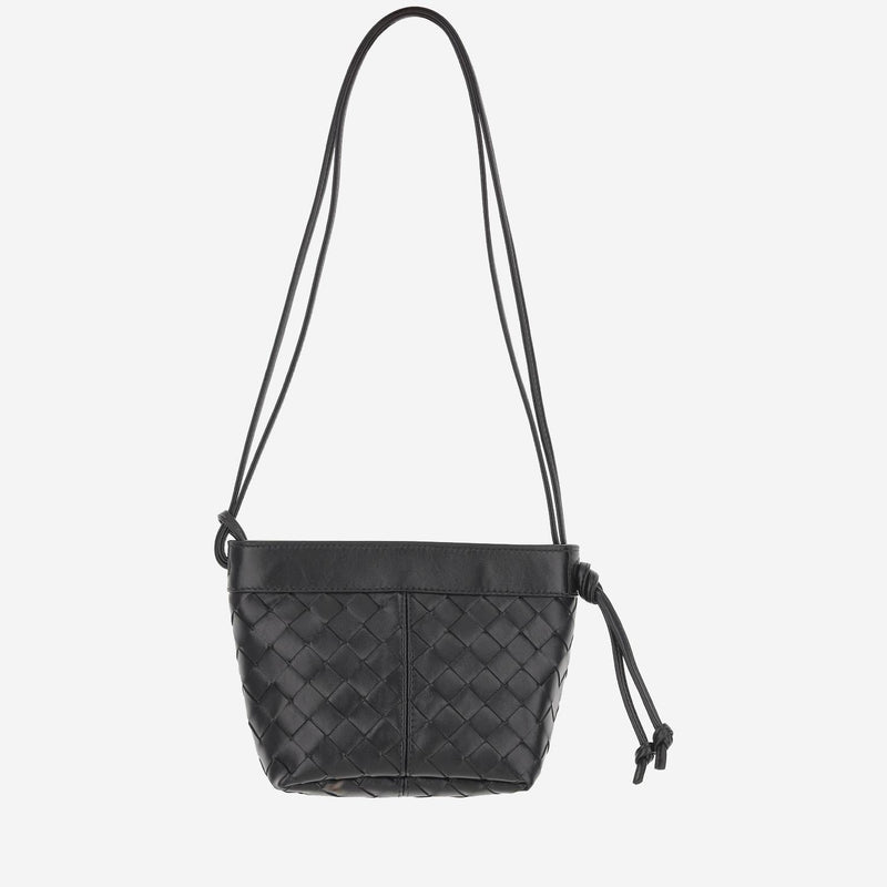 Bottega Veneta Shoulder Bag — Black Pelle