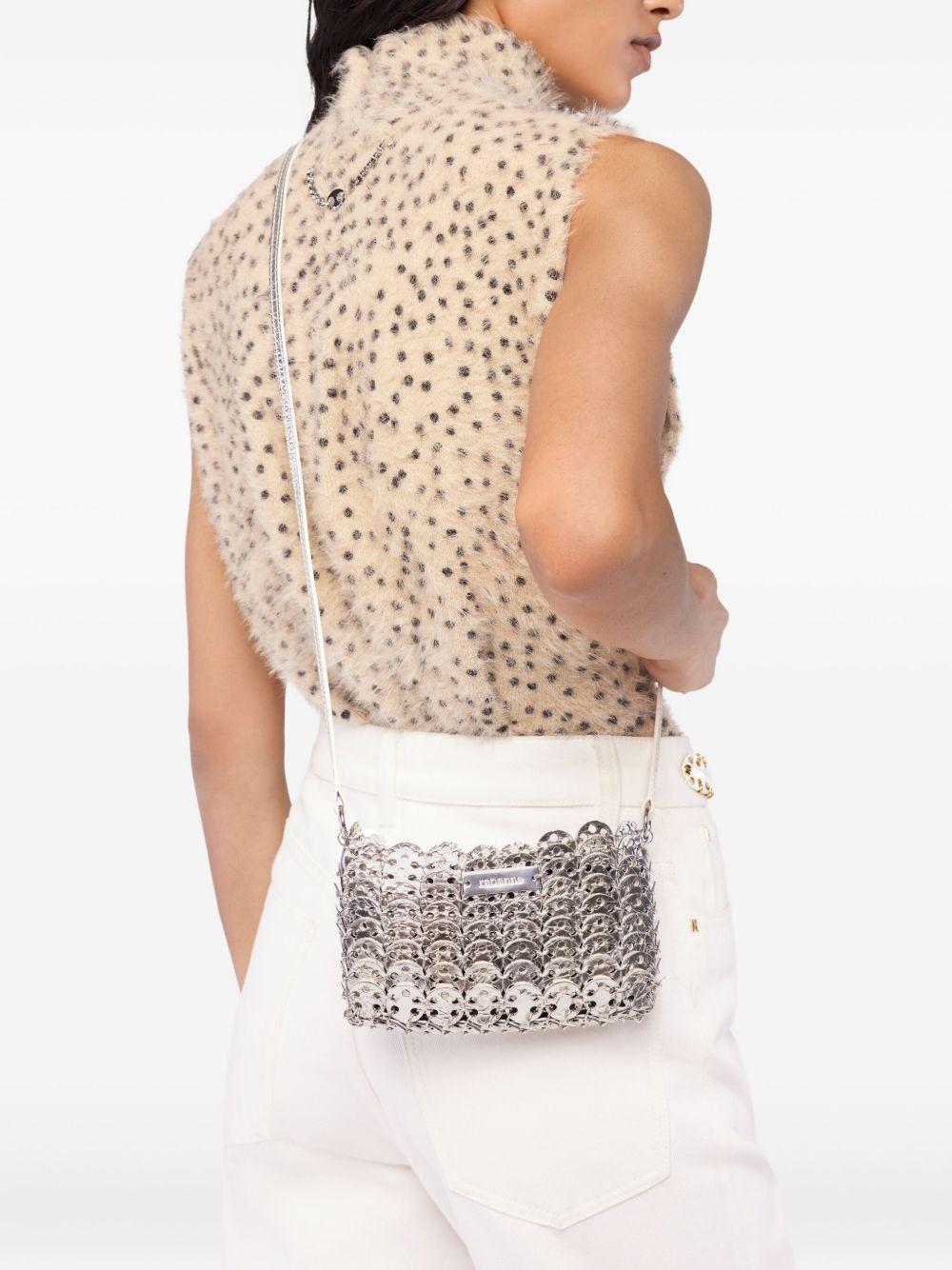 Rabanne Icon Shoulder Bag — Silver Brass