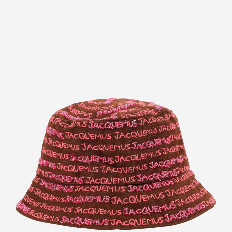 Jacquemus 235ac451 Logo-Embroidered Cotton Bucket Hat — Multicolor