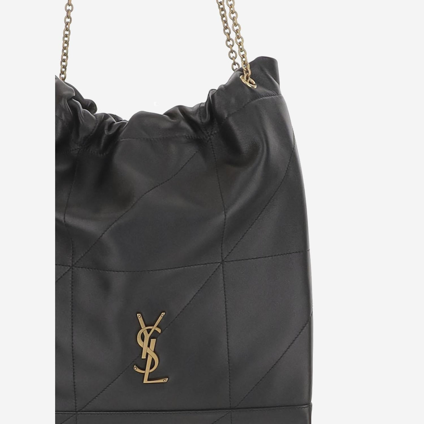 Saint Laurent Shoulder Bag — Black Leather
