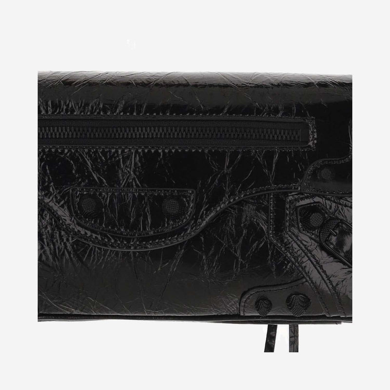 Balenciaga Le Cagole Shoulder Bag — Black Lambskin