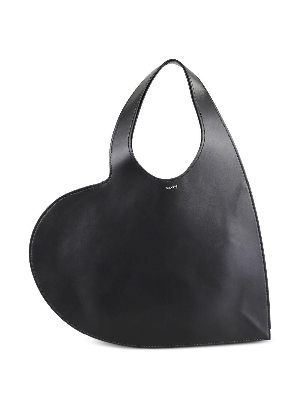 Coperni Shoulder Bag — Black Leather