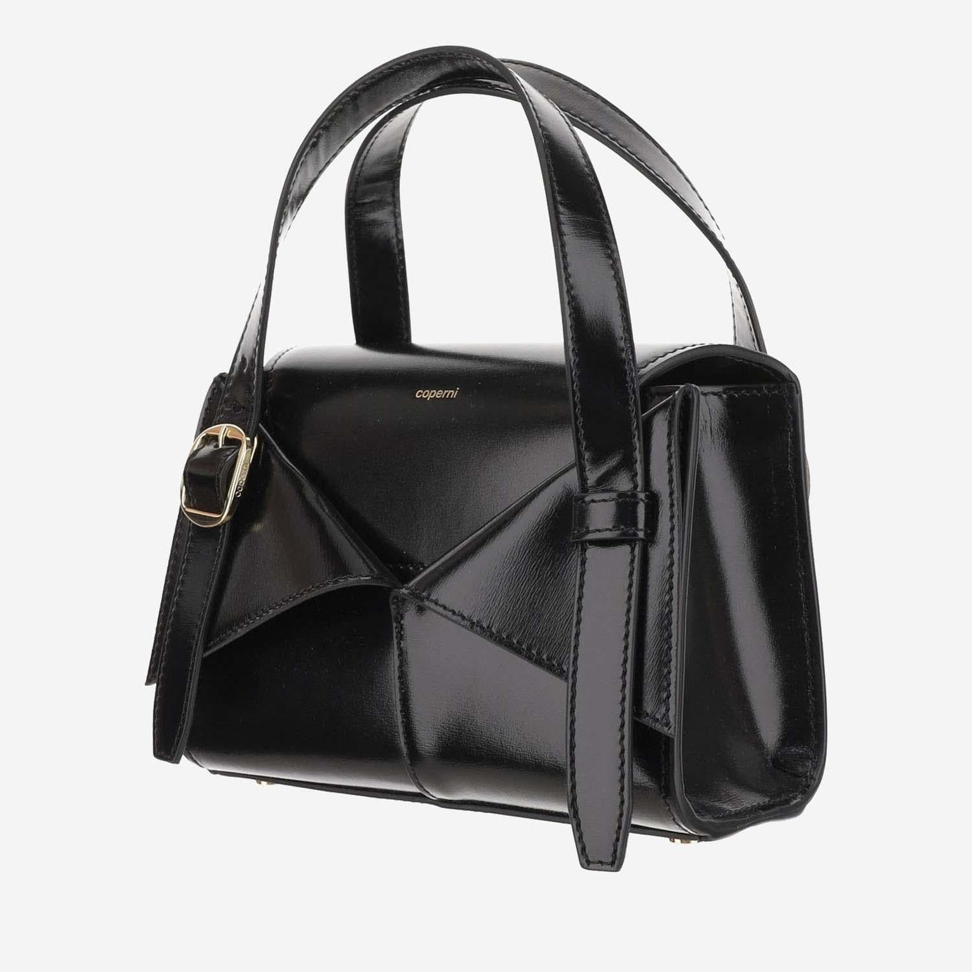 Coperni Cabas Top Handle Bag — Black Calfskin