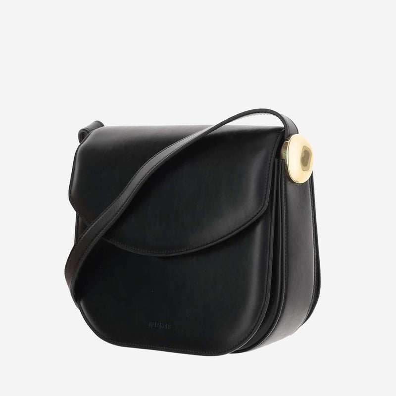 Jil Sander Coin Shoulder Bag — Black