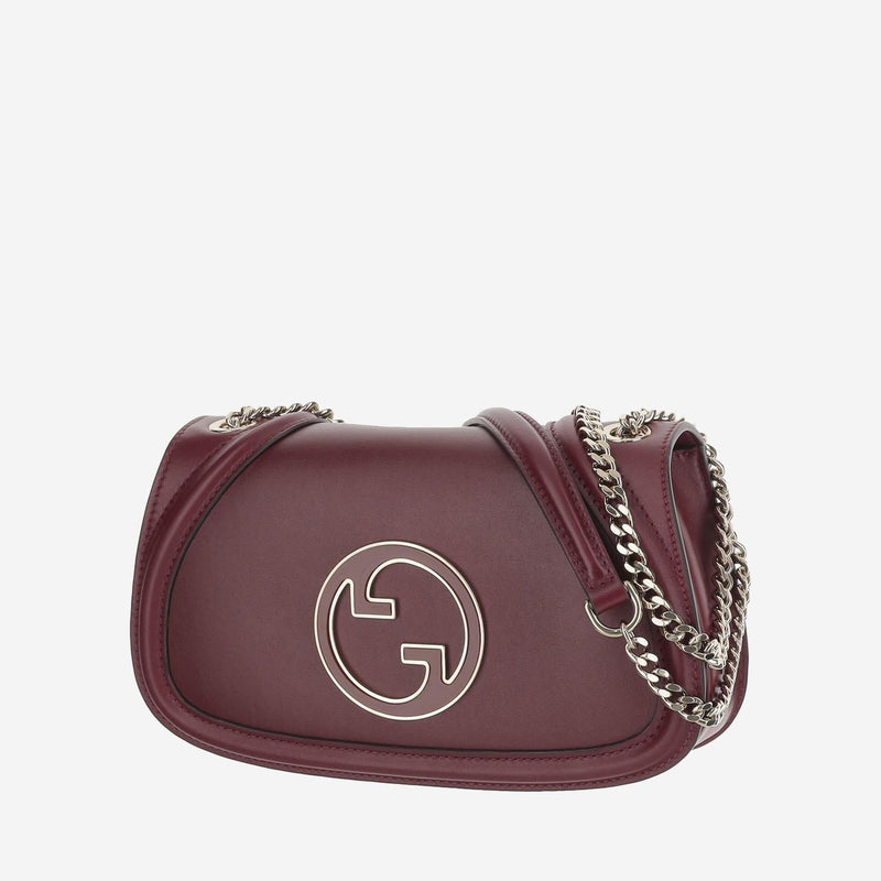 Gucci Blondie Shoulder Bag — Burgundy Calfskin