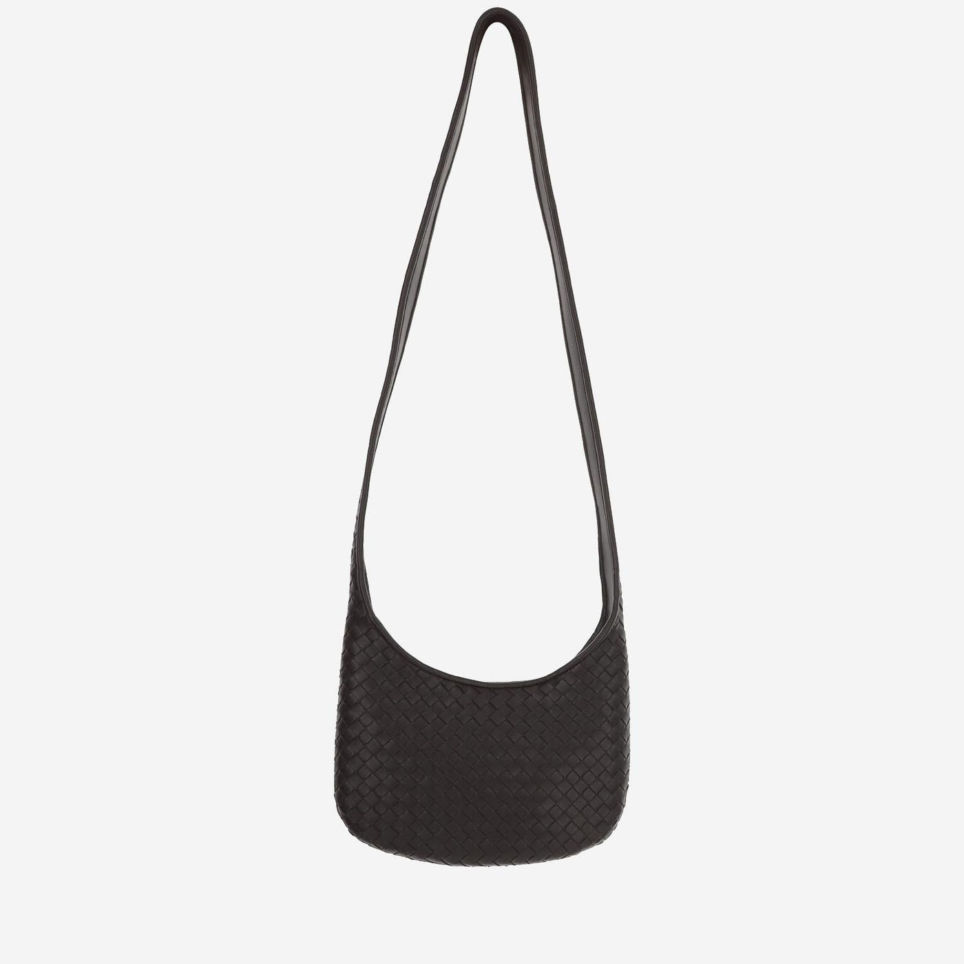 Bottega Veneta Woven Nappa Leather Shoulder Bag — Brown Pelle