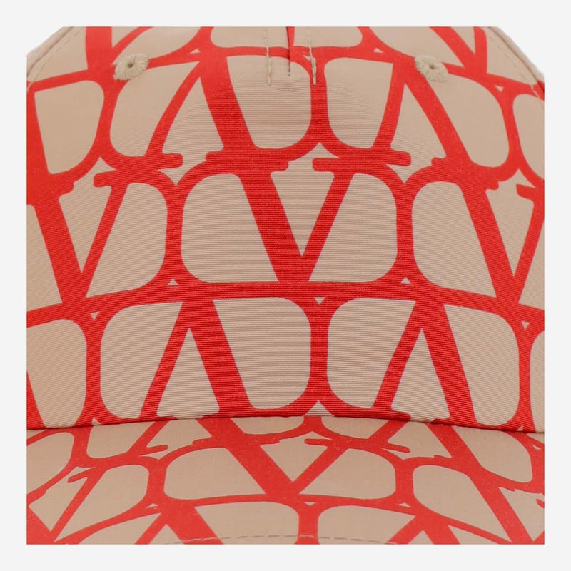 Valentino Garavani 2y0hda10 Baseball Cap — Red Silk Caps