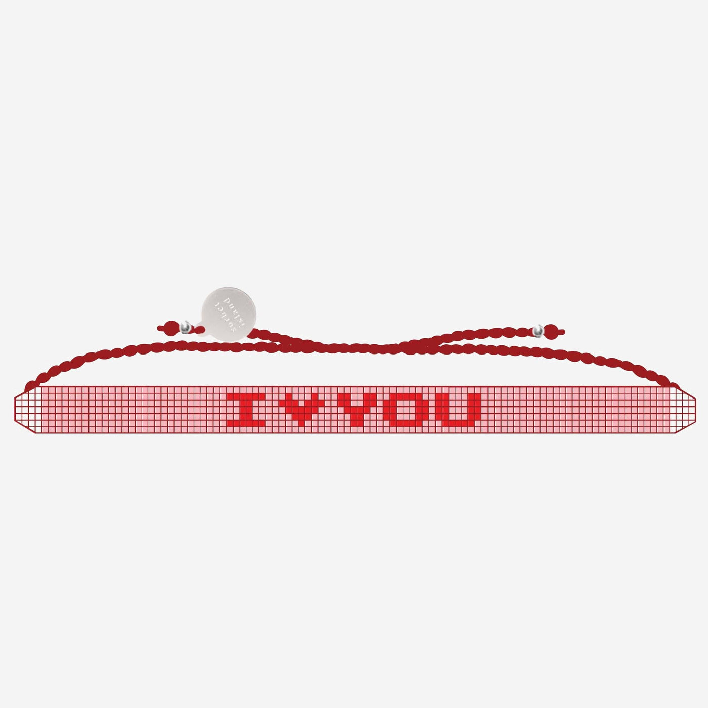 Sorbet Island Iloveyou Bracelet — Red Glass Bracelets