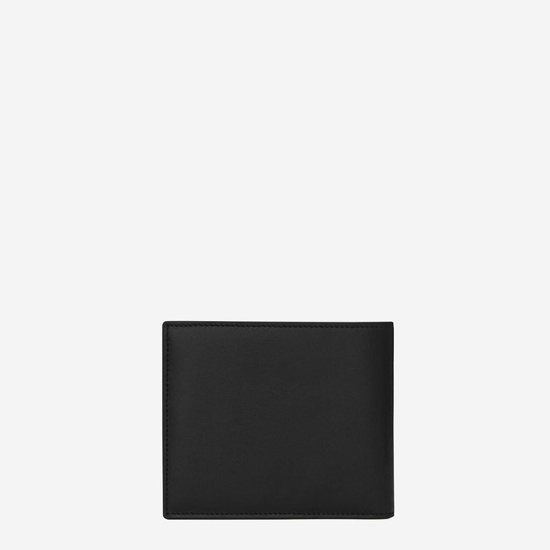 Saint Laurent Embossed-Logo Leather Wallet — Black