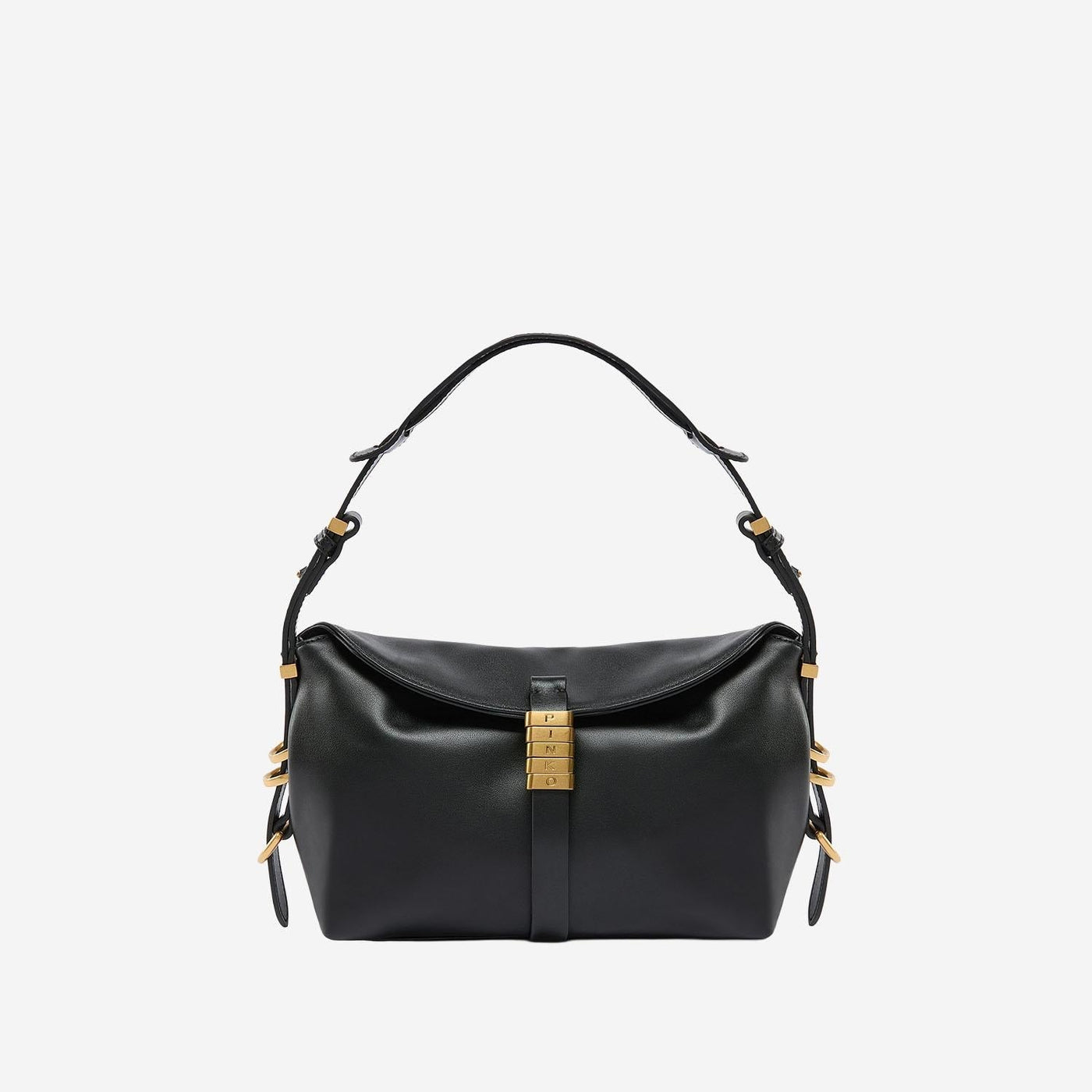 Pinko Shoulder Bag — Black Leather