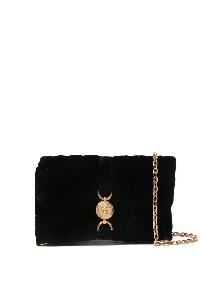 Versace Kleio Clutch — Black Viscose