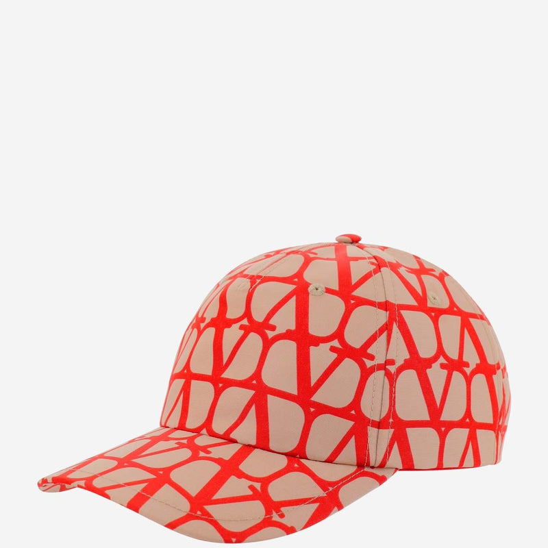 Valentino Garavani 2y0hda10 Baseball Cap — Red Silk Caps