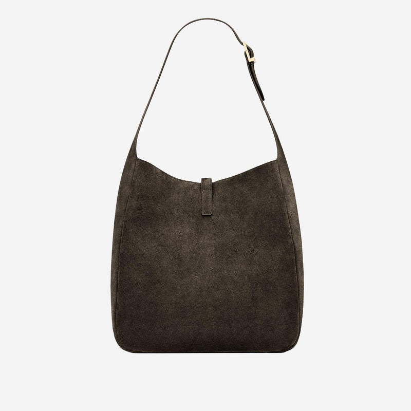Saint Laurent Shoulder Bag — Brown Suede
