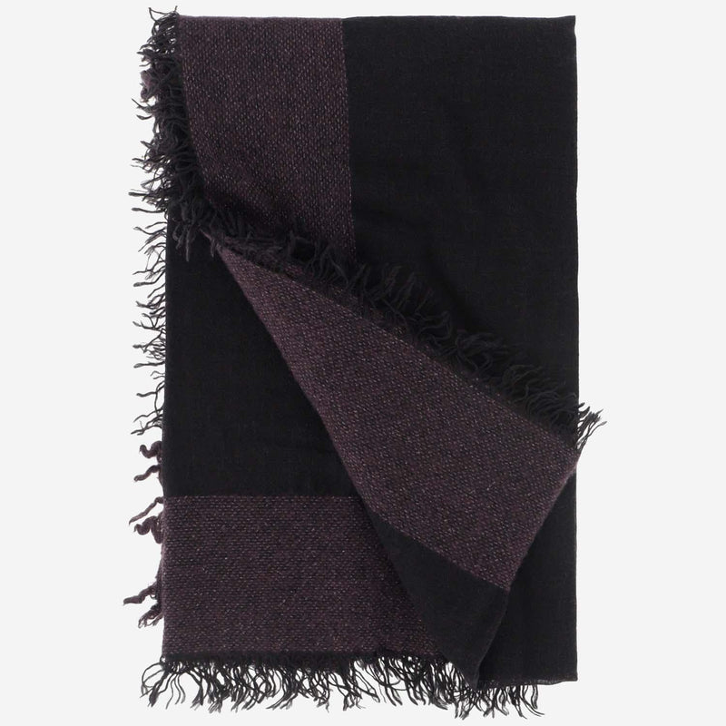Faliero Sarti Isadora Scarf — Purple Virgin Wool Scarfs