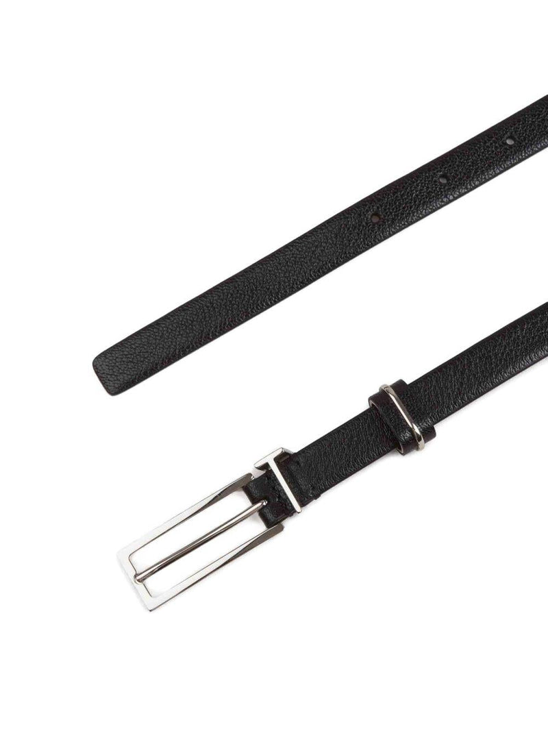 Tom Ford T Loop Belt — Black Goat Leather